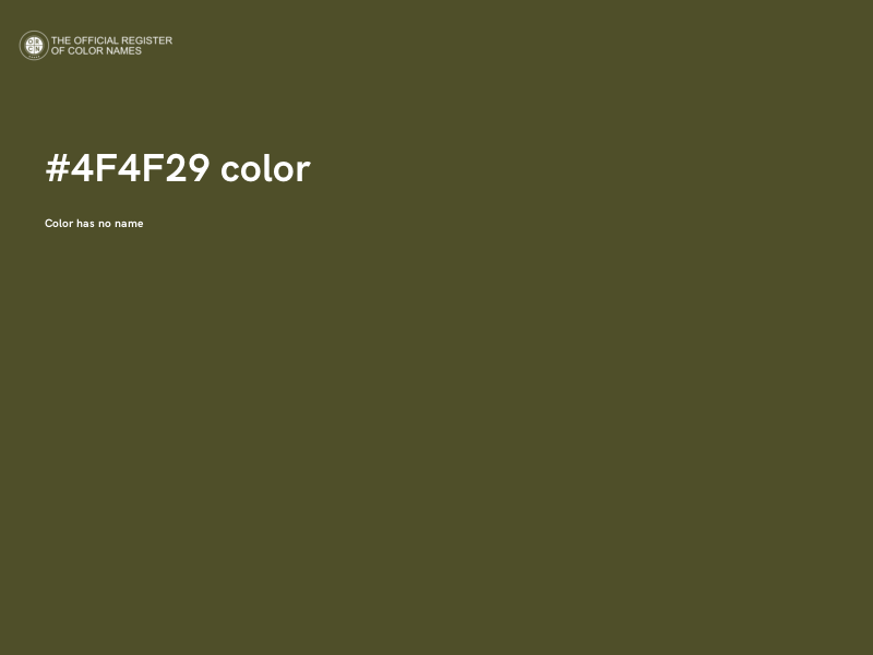 #4F4F29 color image