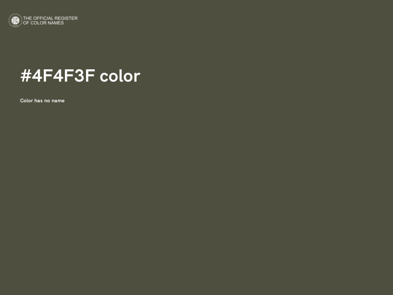 #4F4F3F color image