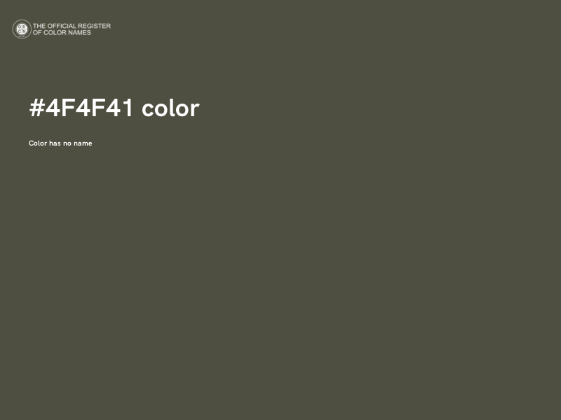 #4F4F41 color image