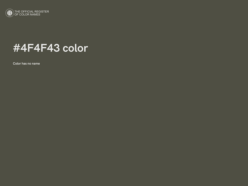 #4F4F43 color image