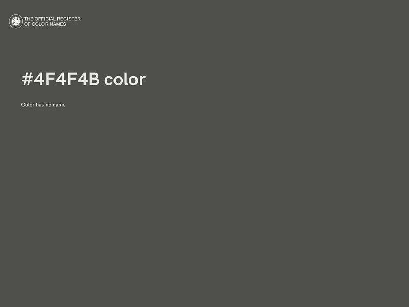 #4F4F4B color image