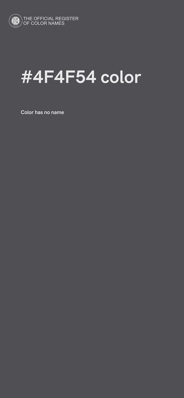 #4F4F54 color image