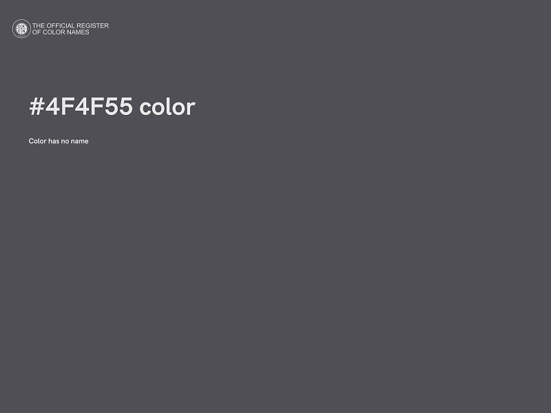 #4F4F55 color image