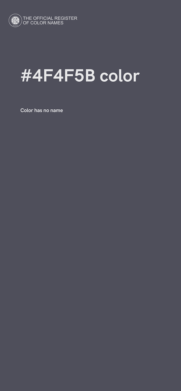 #4F4F5B color image