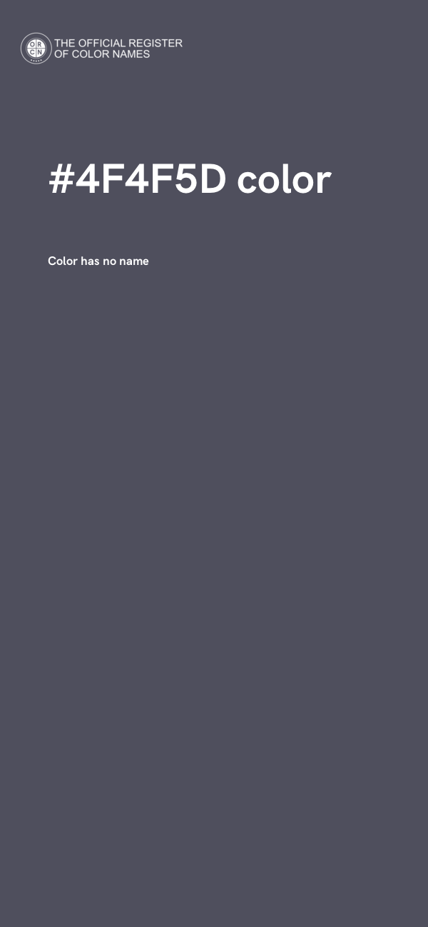 #4F4F5D color image