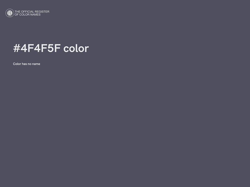 #4F4F5F color image