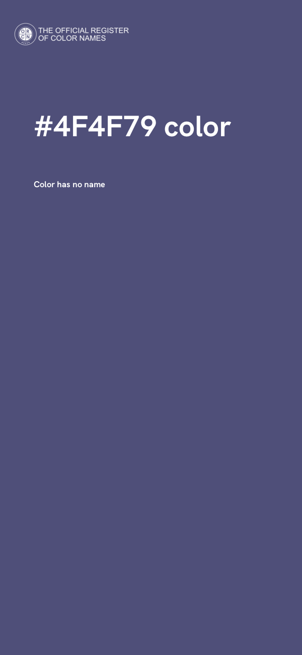 #4F4F79 color image