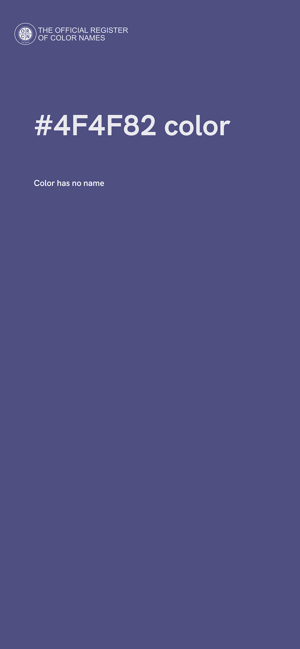 #4F4F82 color image