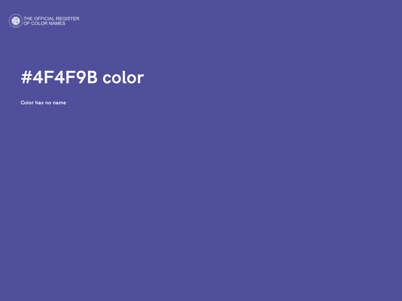#4F4F9B color image