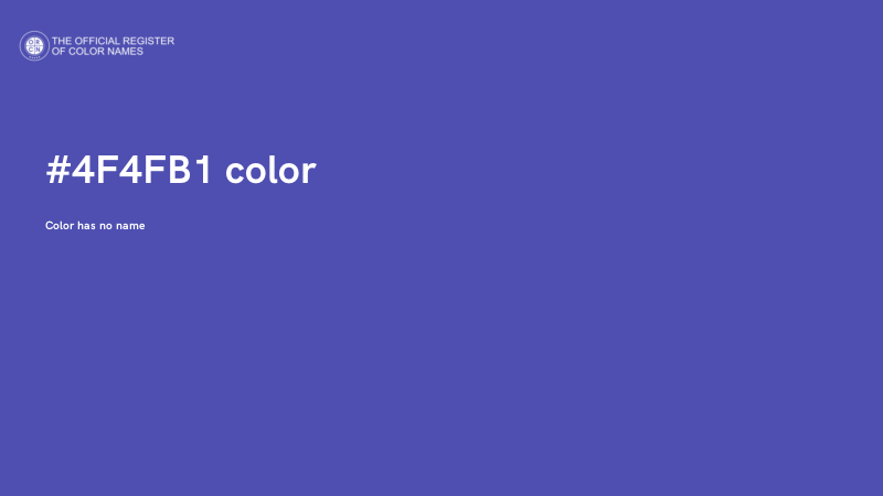 #4F4FB1 color image