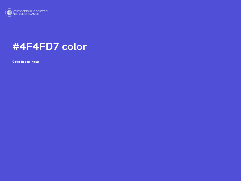 #4F4FD7 color image