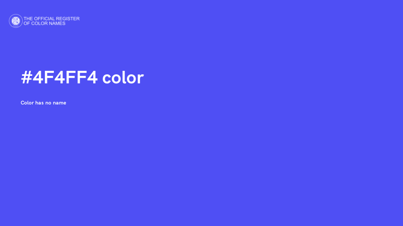 #4F4FF4 color image
