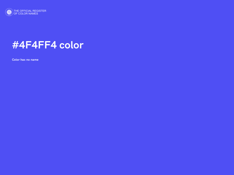 #4F4FF4 color image