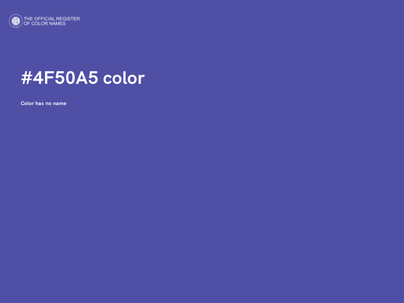 #4F50A5 color image