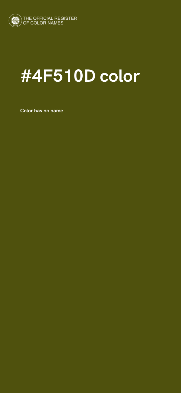 #4F510D color image