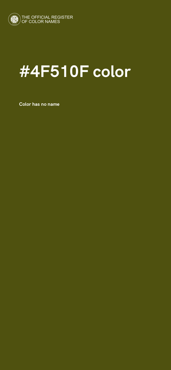 #4F510F color image