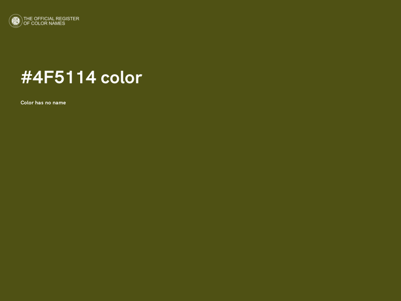#4F5114 color image