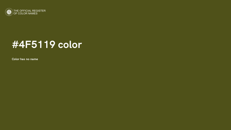 #4F5119 color image