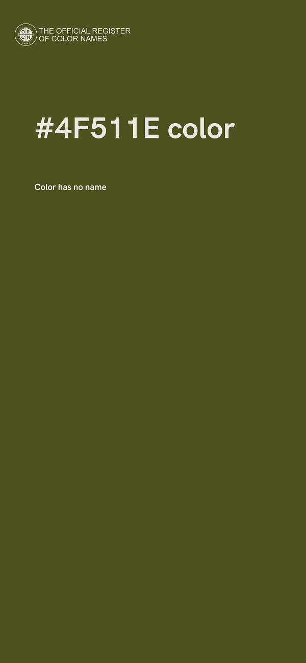 #4F511E color image