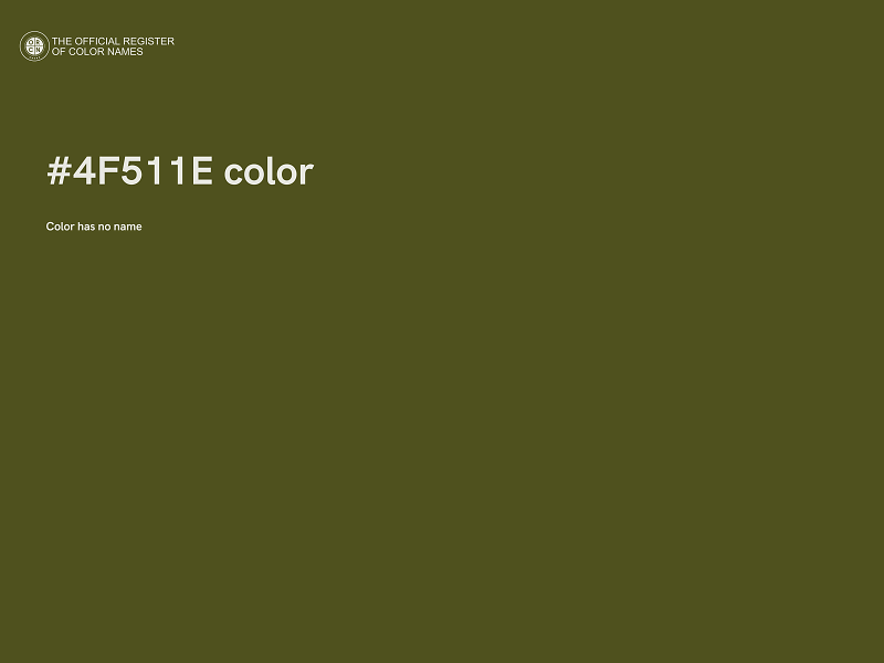 #4F511E color image