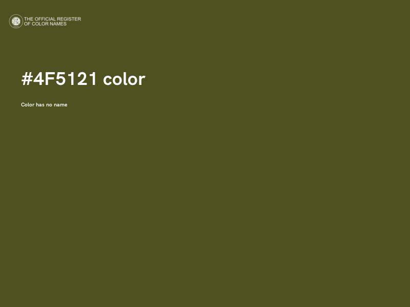 #4F5121 color image