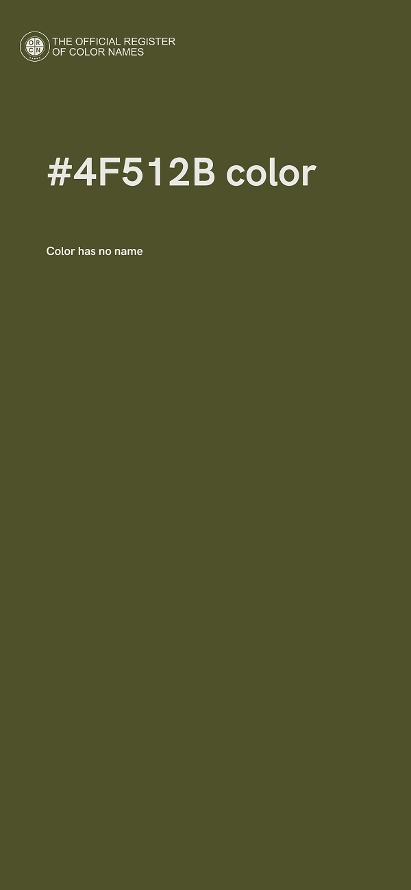 #4F512B color image