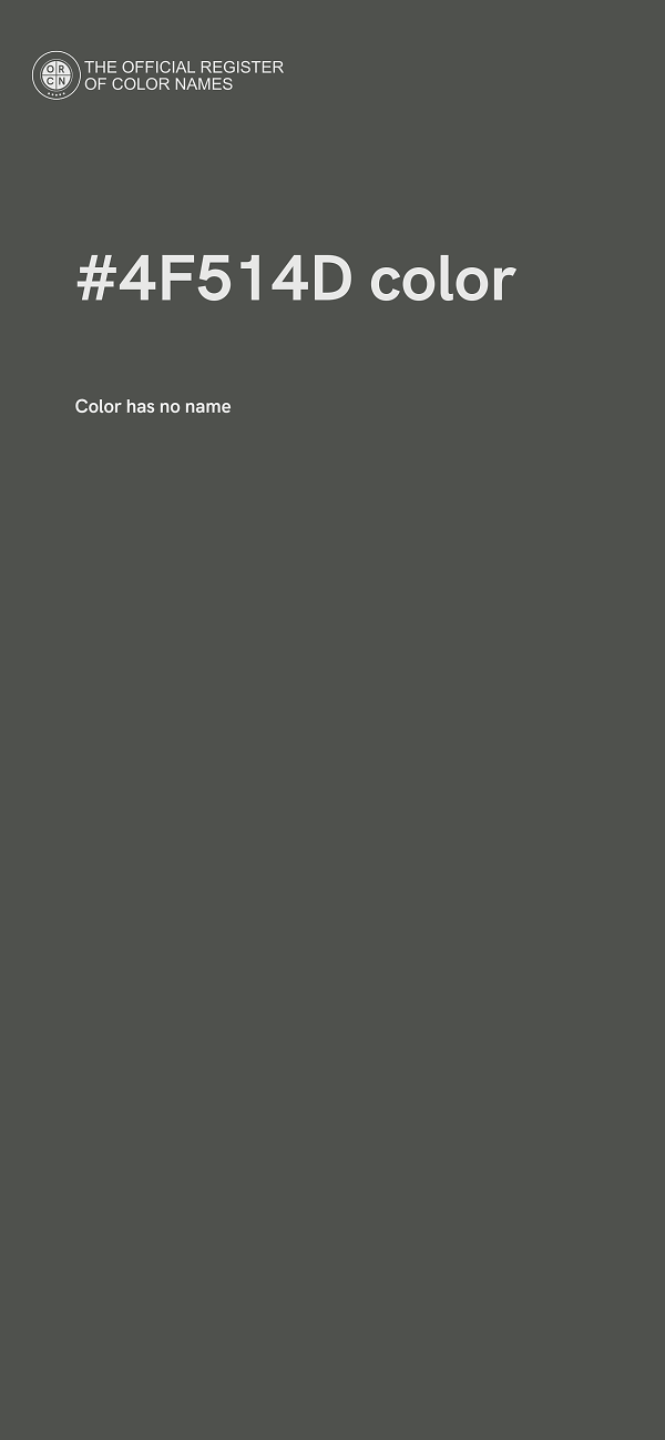 #4F514D color image