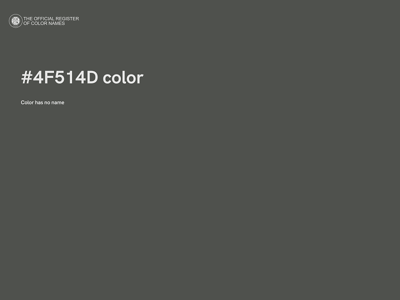 #4F514D color image