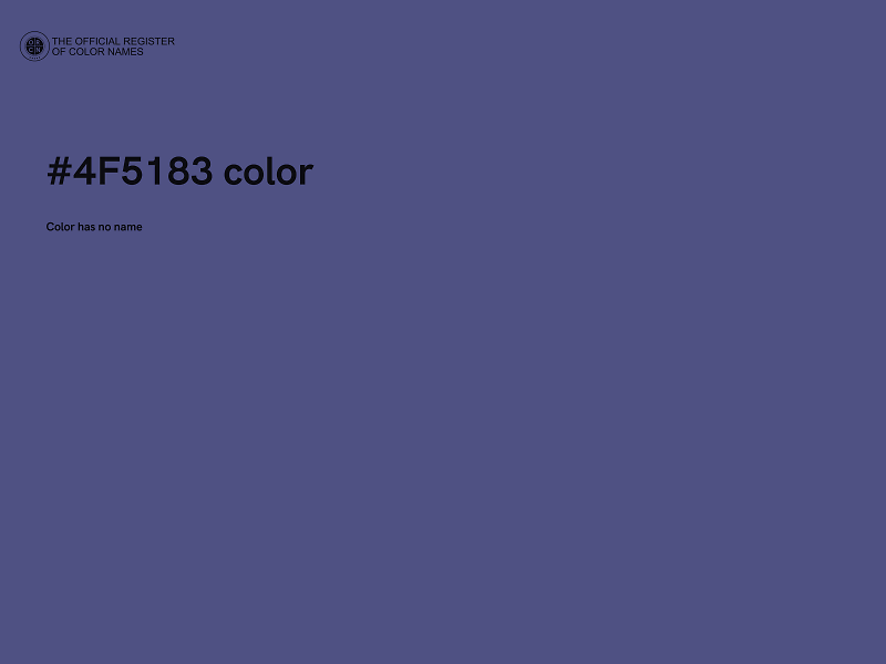 #4F5183 color image
