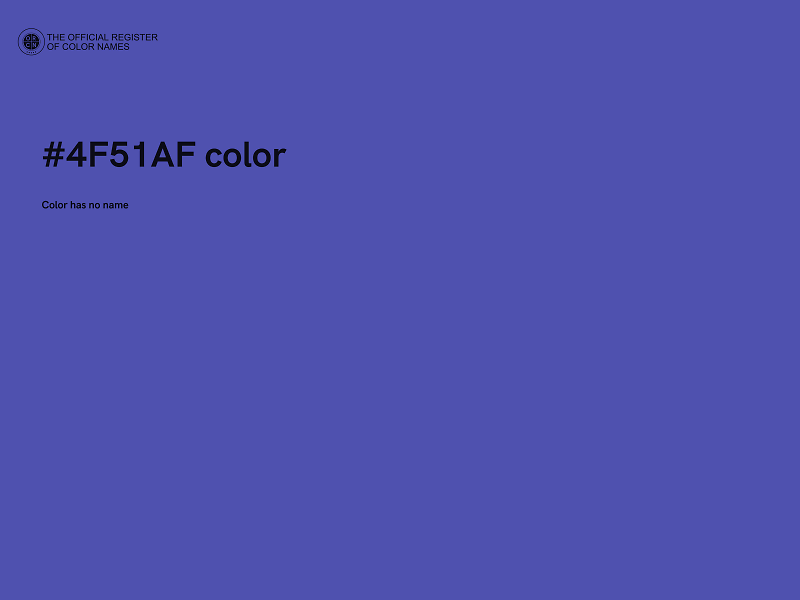 #4F51AF color image