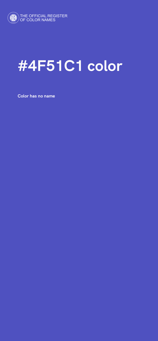 #4F51C1 color image