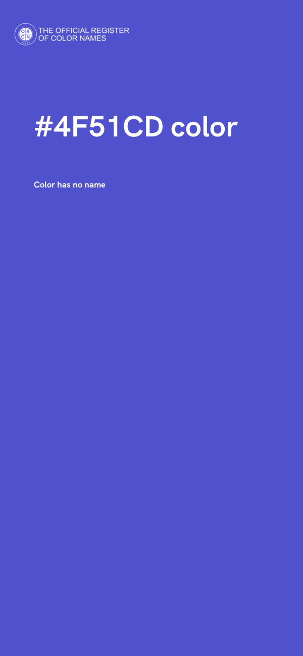 #4F51CD color image