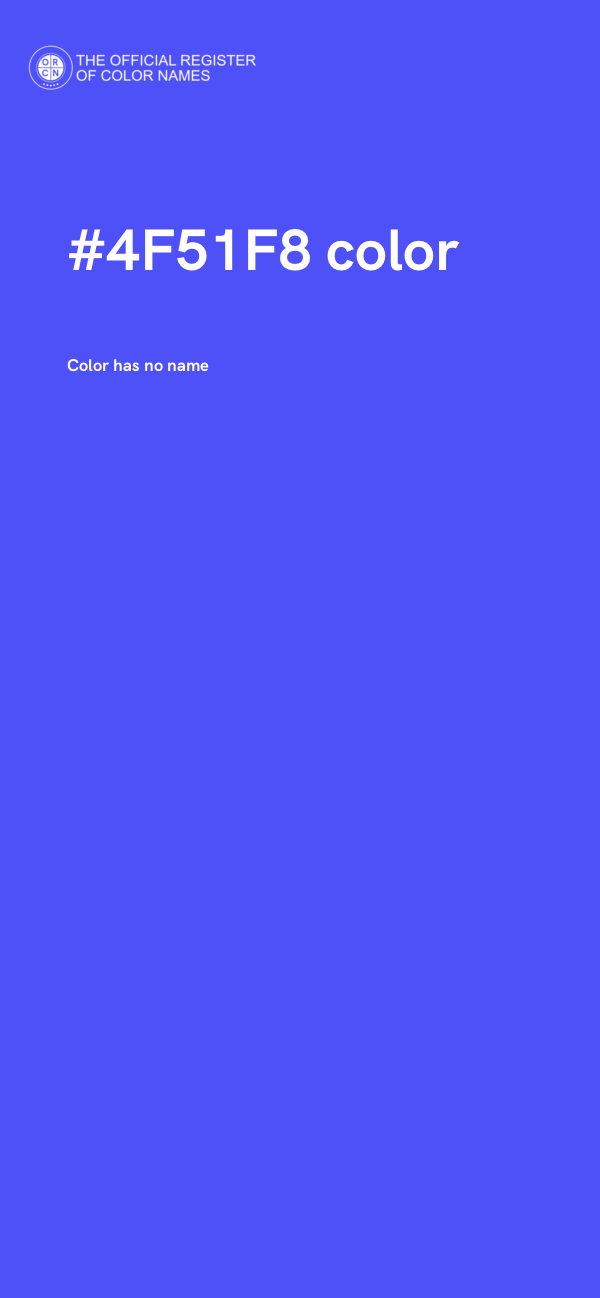#4F51F8 color image