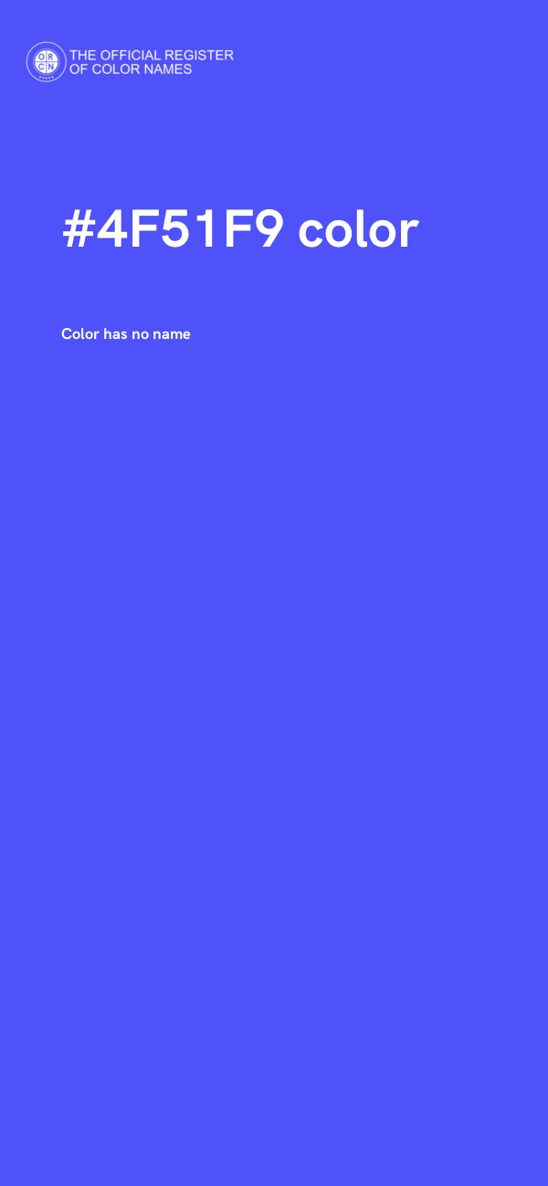 #4F51F9 color image