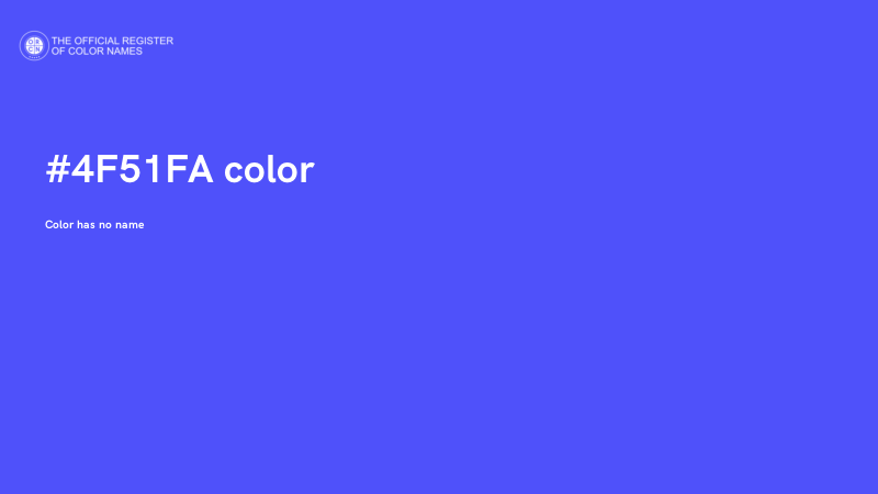 #4F51FA color image