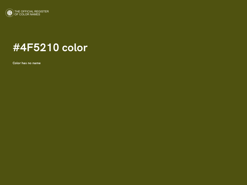 #4F5210 color image