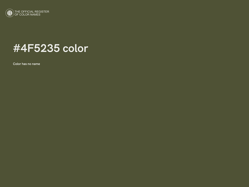 #4F5235 color image