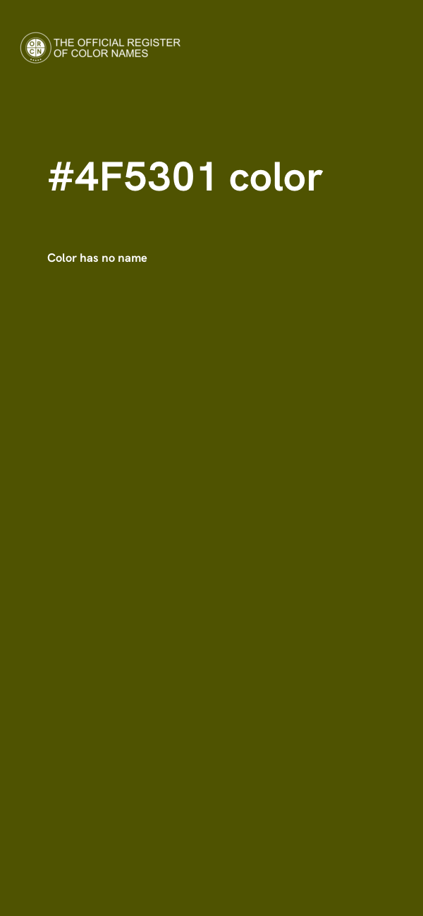 #4F5301 color image