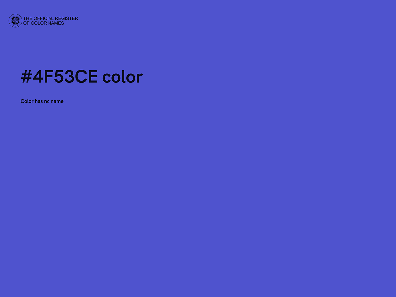 #4F53CE color image