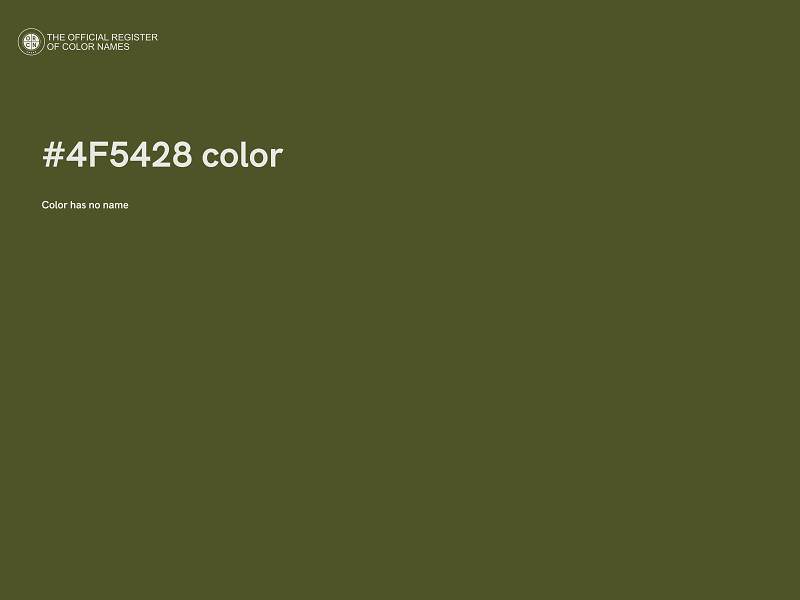 #4F5428 color image