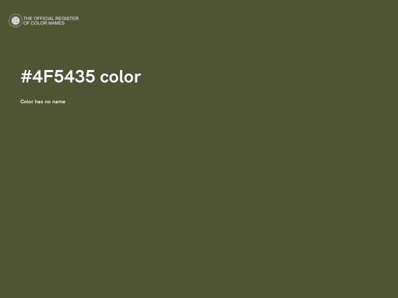 #4F5435 color image