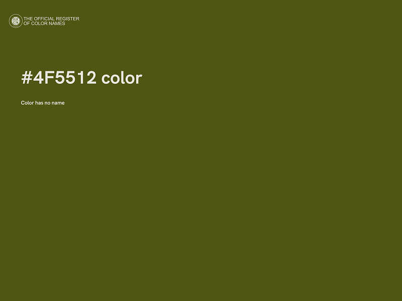 #4F5512 color image