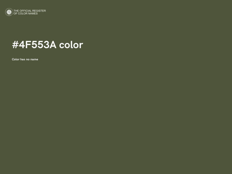 #4F553A color image