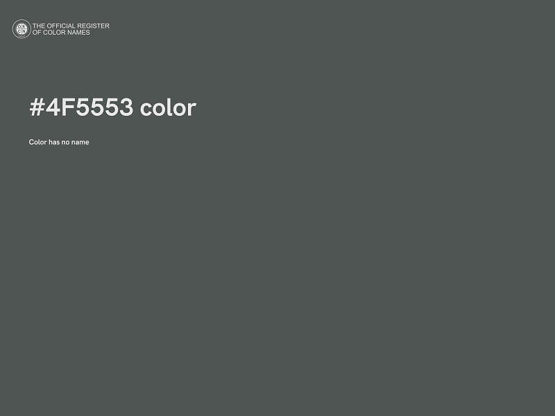 #4F5553 color image