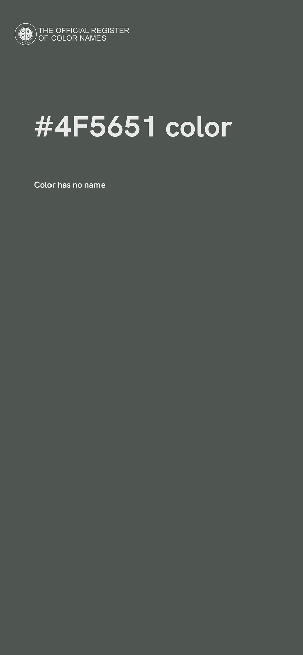 #4F5651 color image
