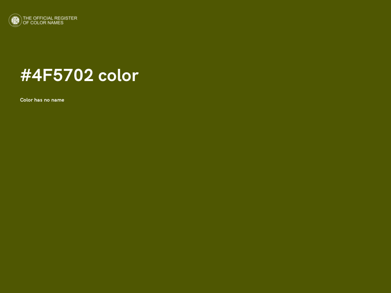 #4F5702 color image