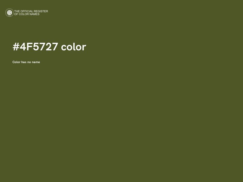 #4F5727 color image