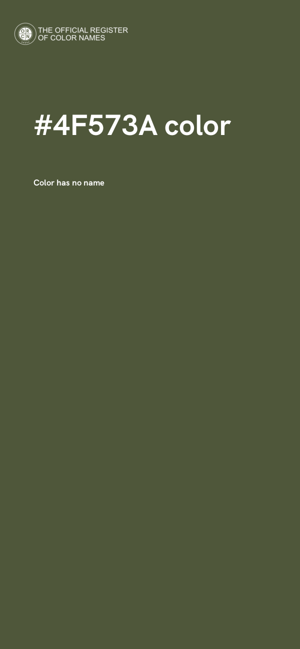 #4F573A color image