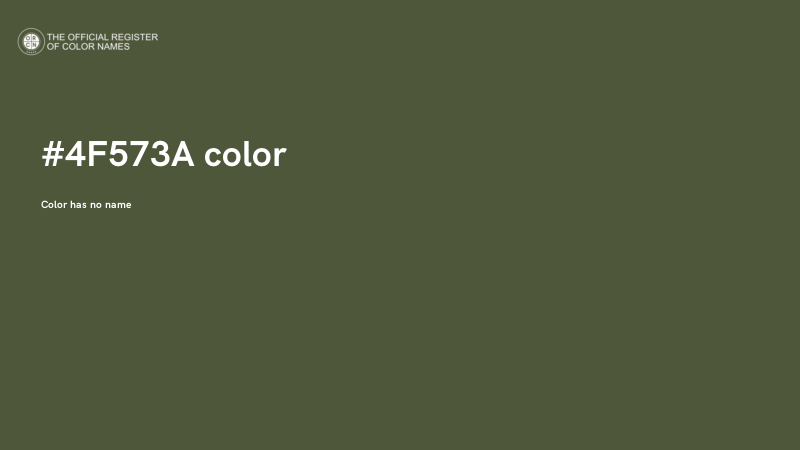 #4F573A color image
