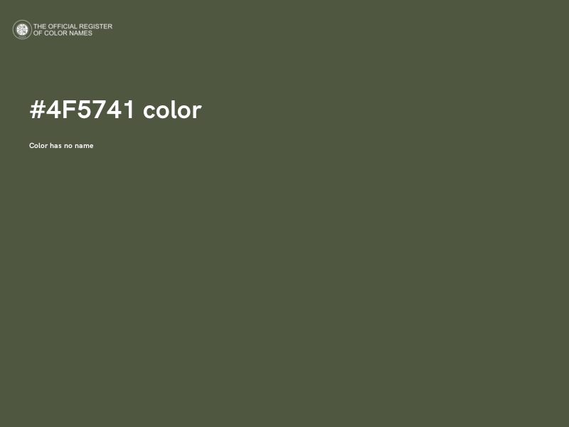#4F5741 color image